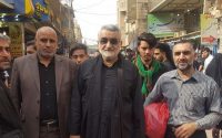 حضور علا‌ءالدین بروجردی در راهپیمایی اربعین